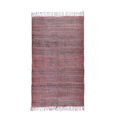 Strattenburg Flatweave Cotton Chevron Indoor Rug
