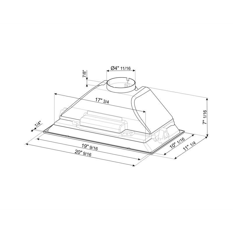 24" Smeg Universal Insert, 20.56"