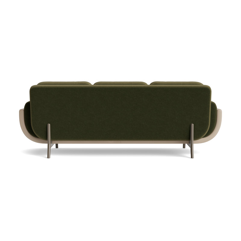 Regatta 100 Sofa, Velvet - Balsam/Greenwich Leather - Taupe, Driftwood
