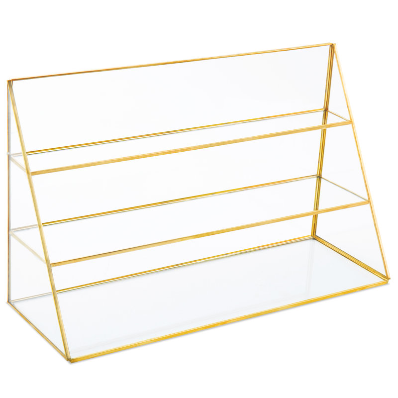 3-Tier Retail Glass Display Showcase Jewellery Stand