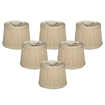 4.5'' H Silk Drum Candelabra Shade