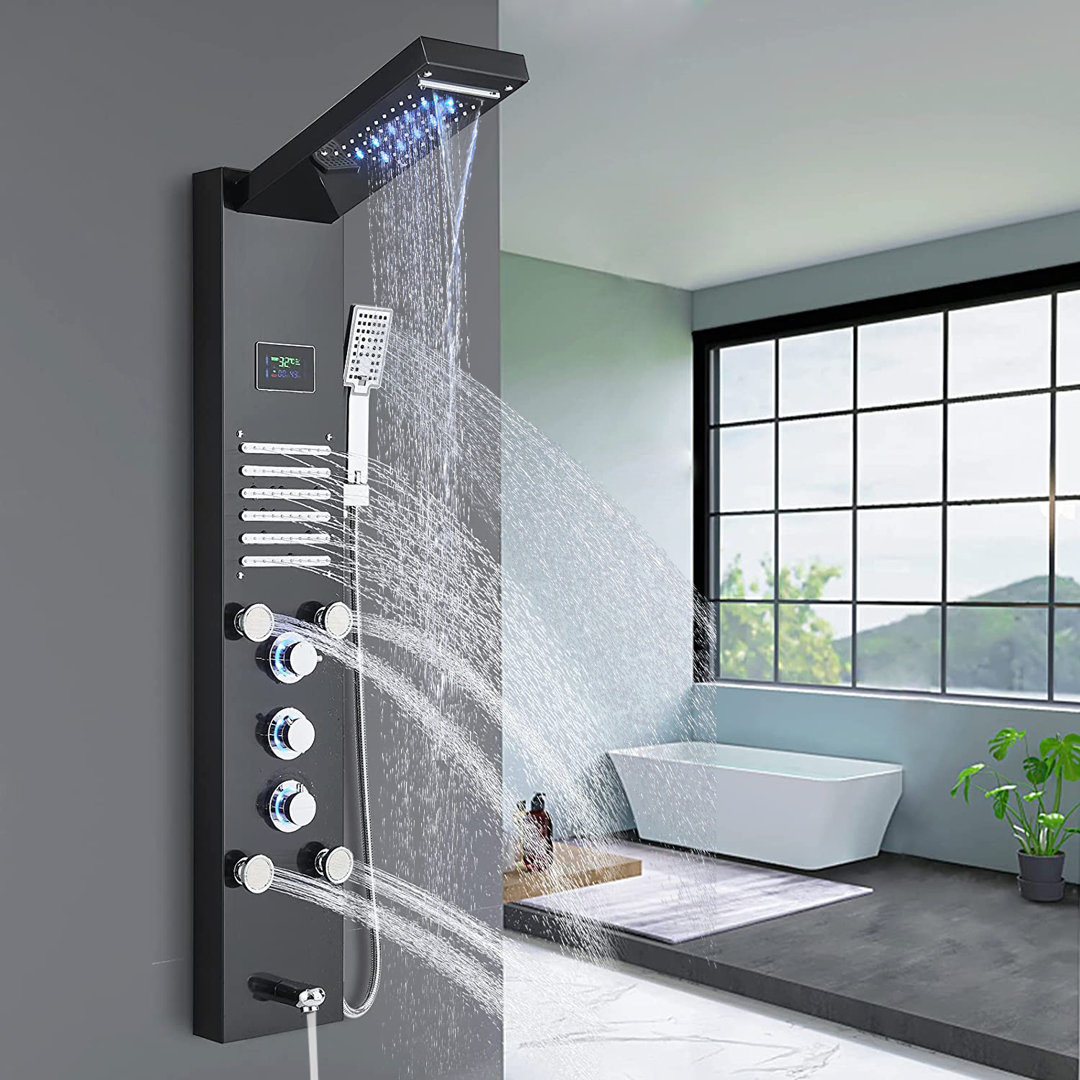 43.7'' Shower Panel with Fixed Shower Head Senlesen
