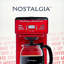 12-Cup Retro Coffee Maker, Red-89714541