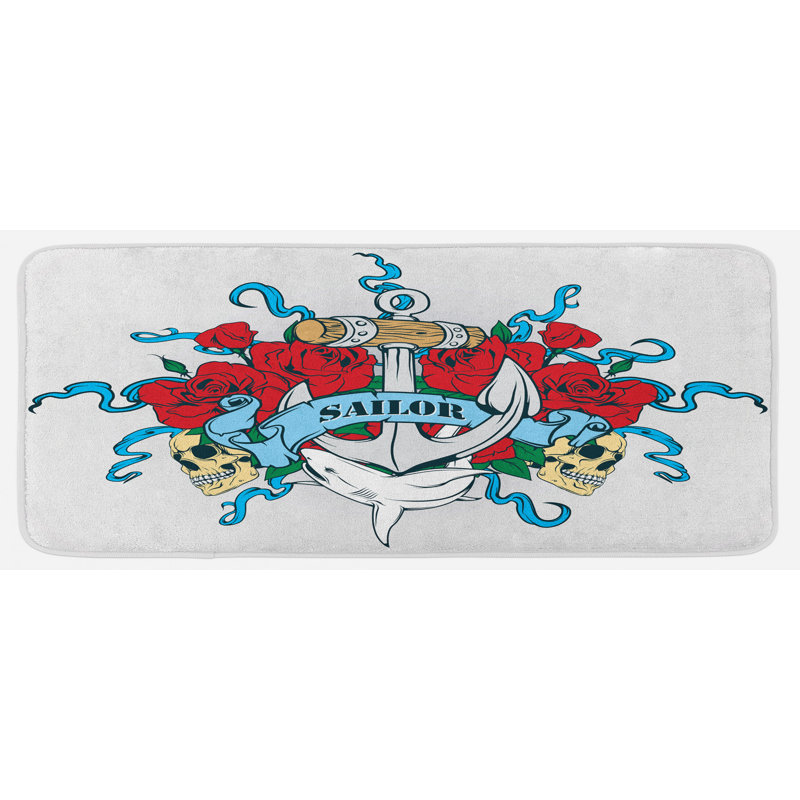 Tapis de cuisine ancre