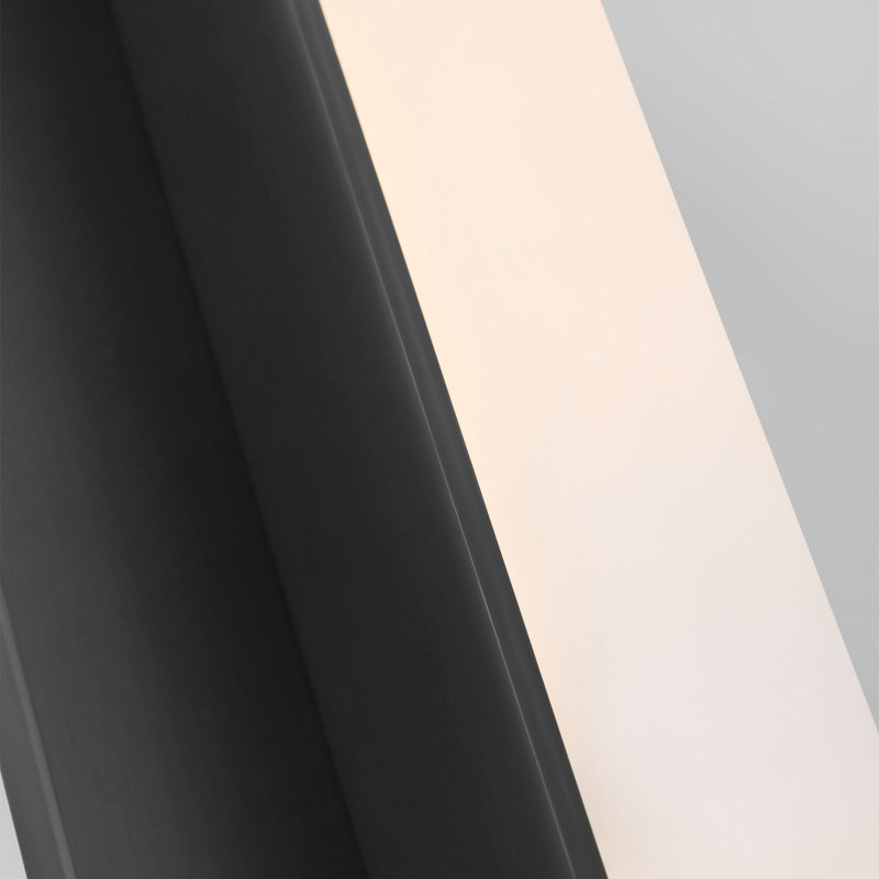 Linea LED Flush Mounted Sconce, Bronze, 15" H x 2.6" W x 3" D