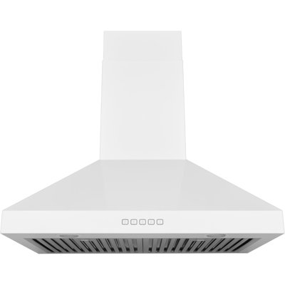 Hauslane 30" Stainless Steel Convertible Wall Range Hood with Baffle Filter