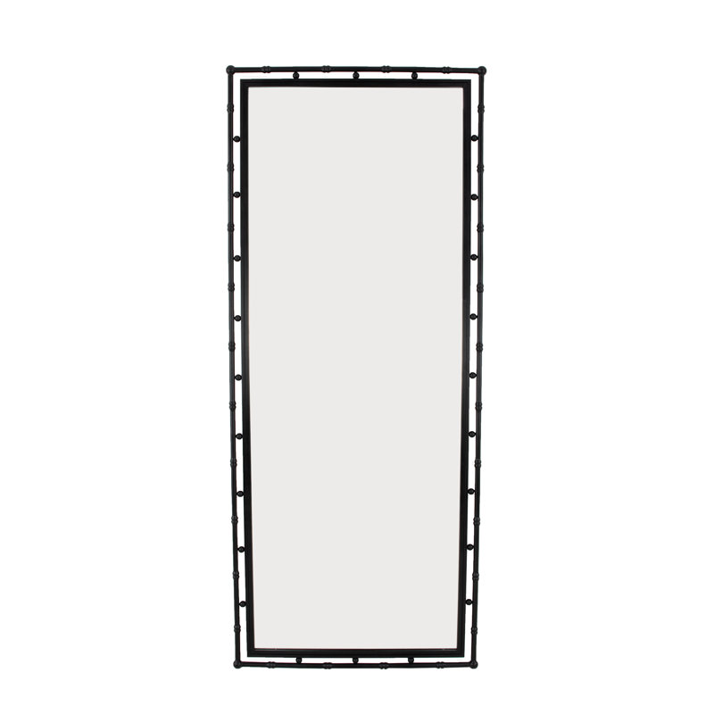 Jamison Rectangle Iron Mirror, Matte Black