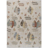 Hand-Knotted High-Quality Ivory Area Rug