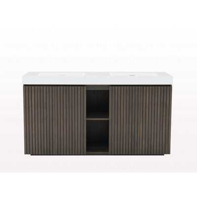 Bathroom Vanity With Sink, Large Storage Freestanding Bathroom Vanity For Modern Bathroom, One-Piece White Sink Basin Without Drain And Faucet, Without Drainage And Faucet