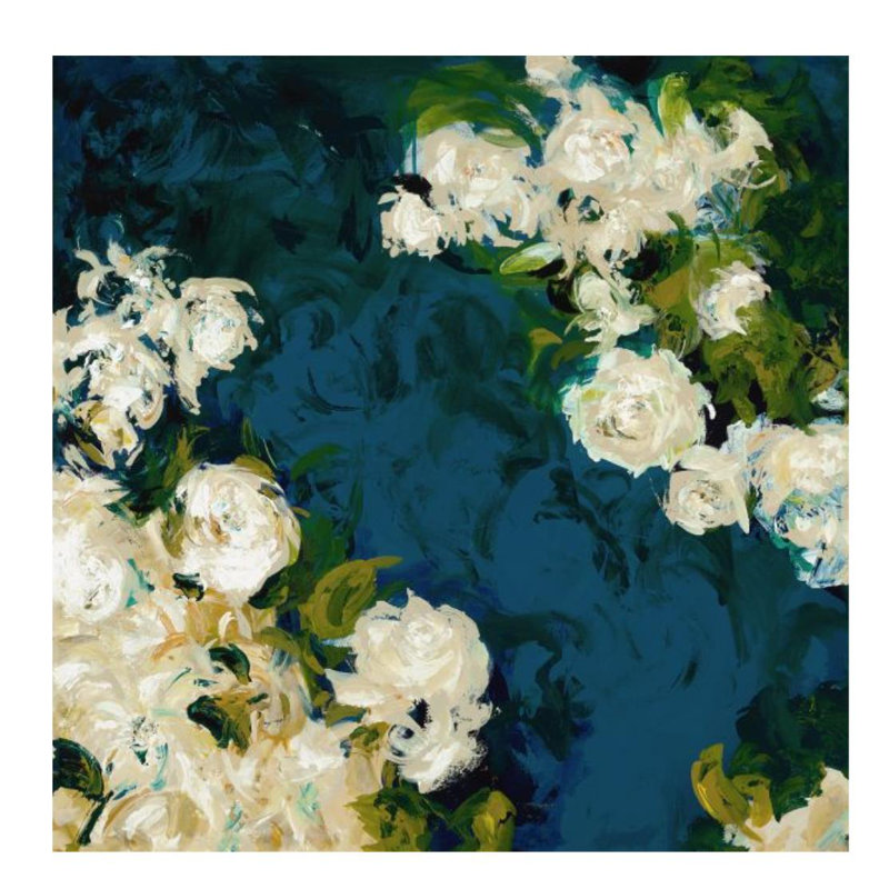 Flowers Fall I Painting by Sara Brown, 24" H x 24" W , Outdoor