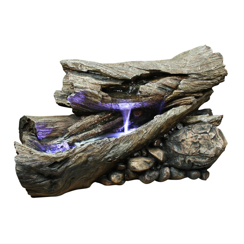 Seville Weather Resistant Floor Fountain with Light