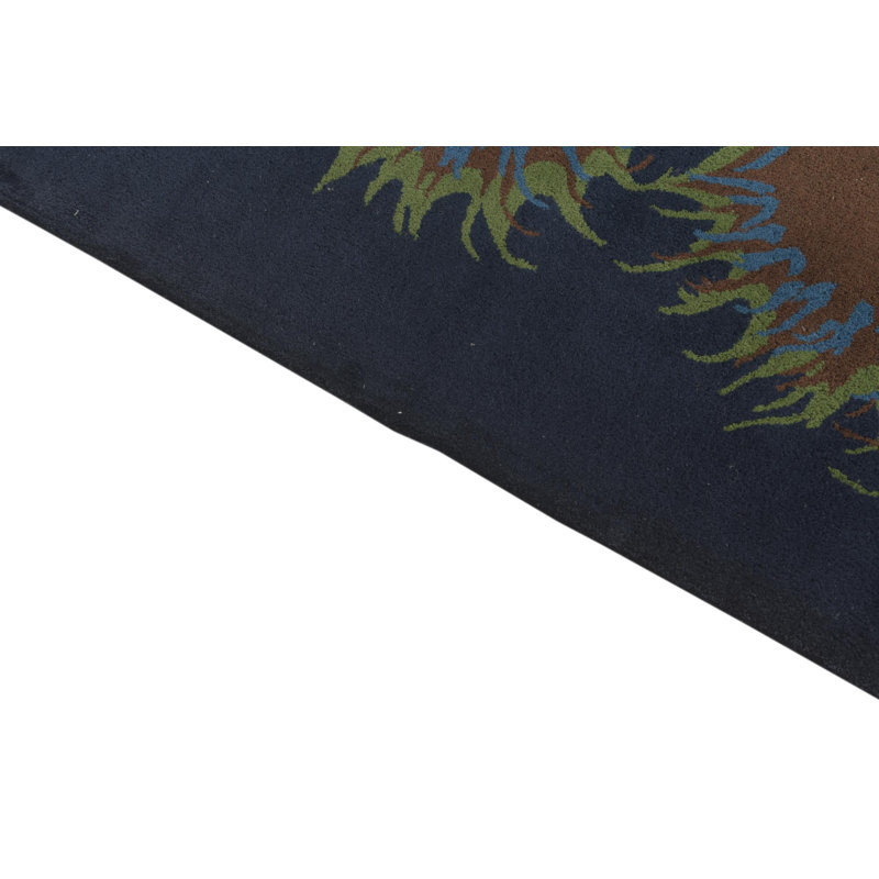 Square Otto Navy Blue Rug