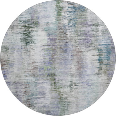Premium Machine Washable Prisco Green Rug