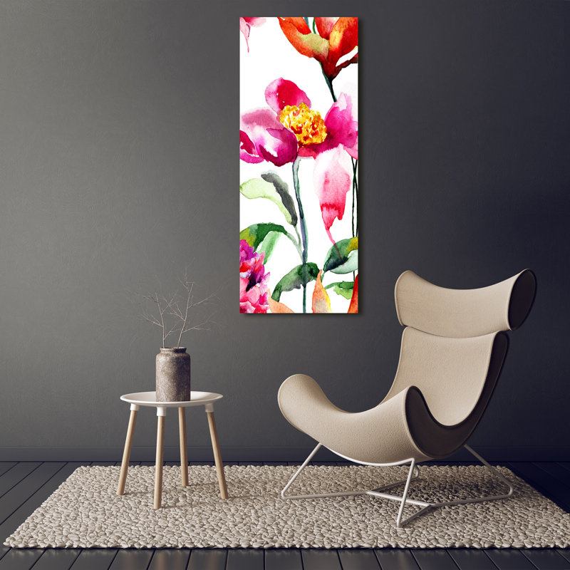 Field Flowers - Wrapped Canvas Print