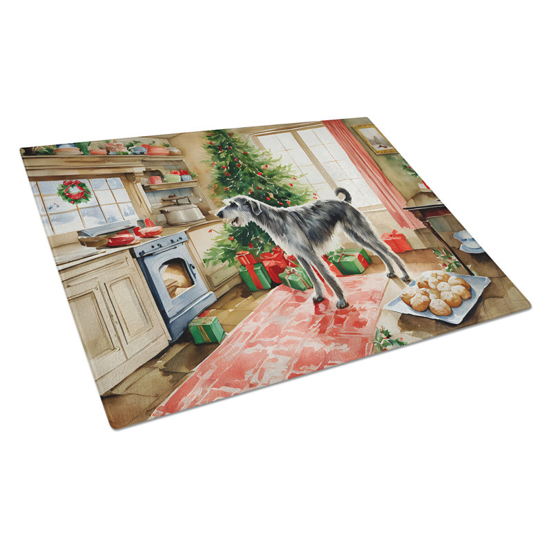 Planche à découper en verre Irish Christmas