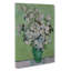 White Roses by Vincent Van Gogh - Wrapped Canvas Painting-61880938