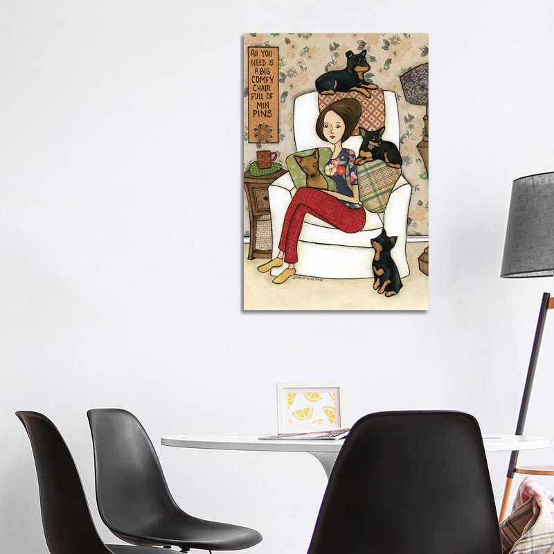 Chair Full Of Min Pins - Wrapped Canvas Painting, 101.6 cm H x 66.04 cm W x 1.91 cm D