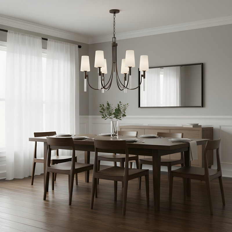 Lustre en fer 5 lumières Eloura, 5 lumières, 1 étage