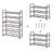 3 Tier Metal Shoe Rack with Adjustable Tilt Angle, Suitable for Front Door, Entrance, Garage-1787025600