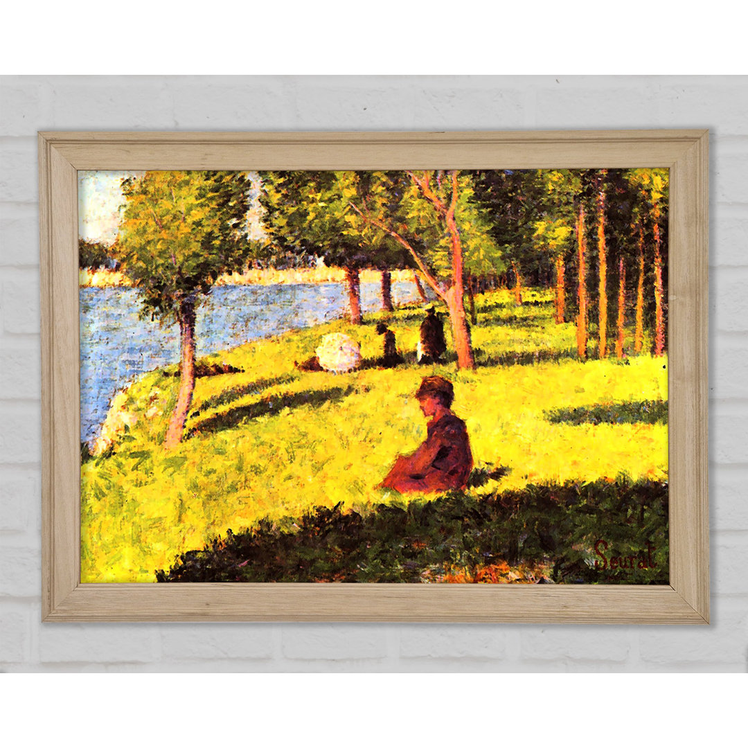 Seurat Sitzende Figur - Einzelner Bilderrahmen Kunstdrucke