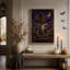 Impression sur toile mauve, crâne de cowboy-411717417