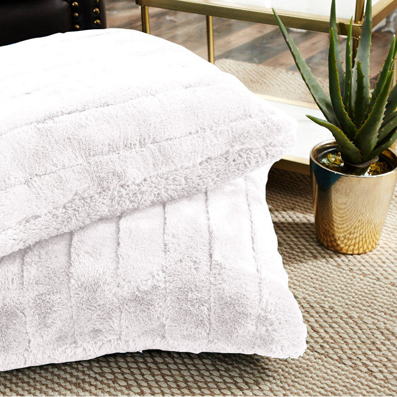 Housse de coussin Supermink, Blanc brillant