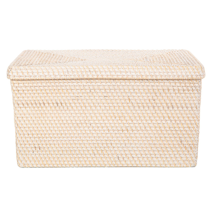 Dovecove Wicker Bin, White