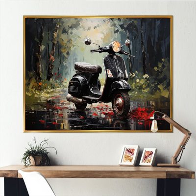 Scooter Adventures I sur impression sur toile
