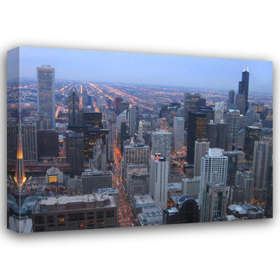 Vue de Chicago la nuit