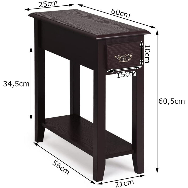 Avon End Table, Brown
