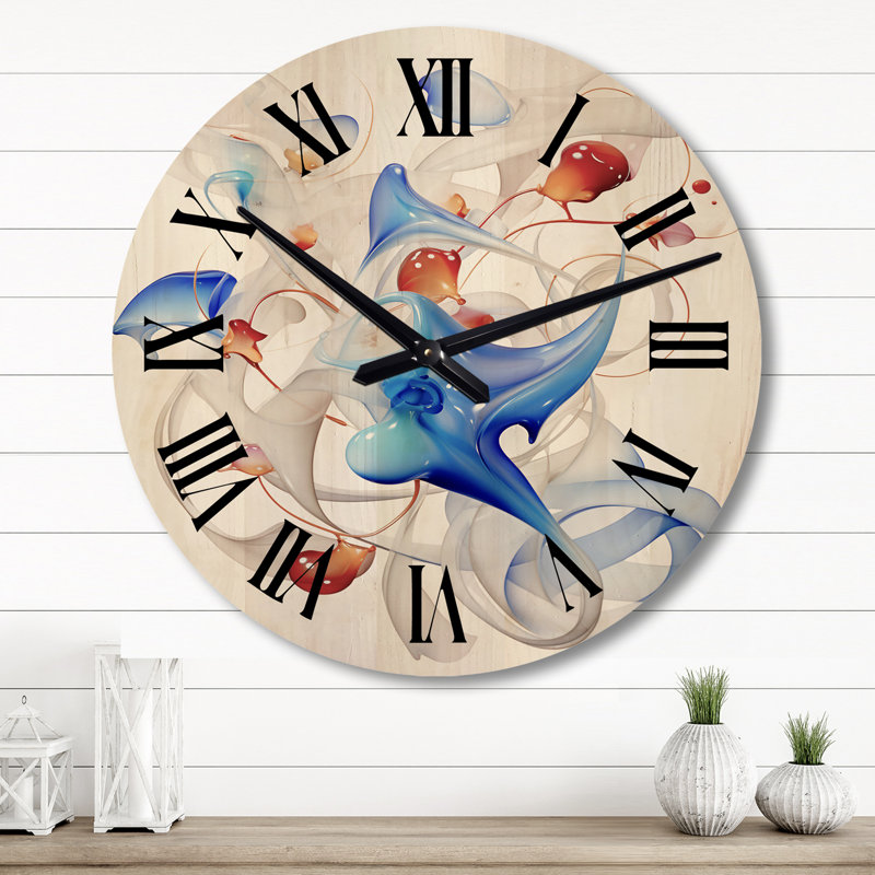 Annaleece Solid Wood Wall Clock, Large