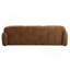Canapé Lamarianna en cuir fleur cacao