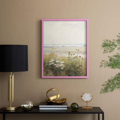 «Vintage Landscape XV», reproduction encadrée - bois massif