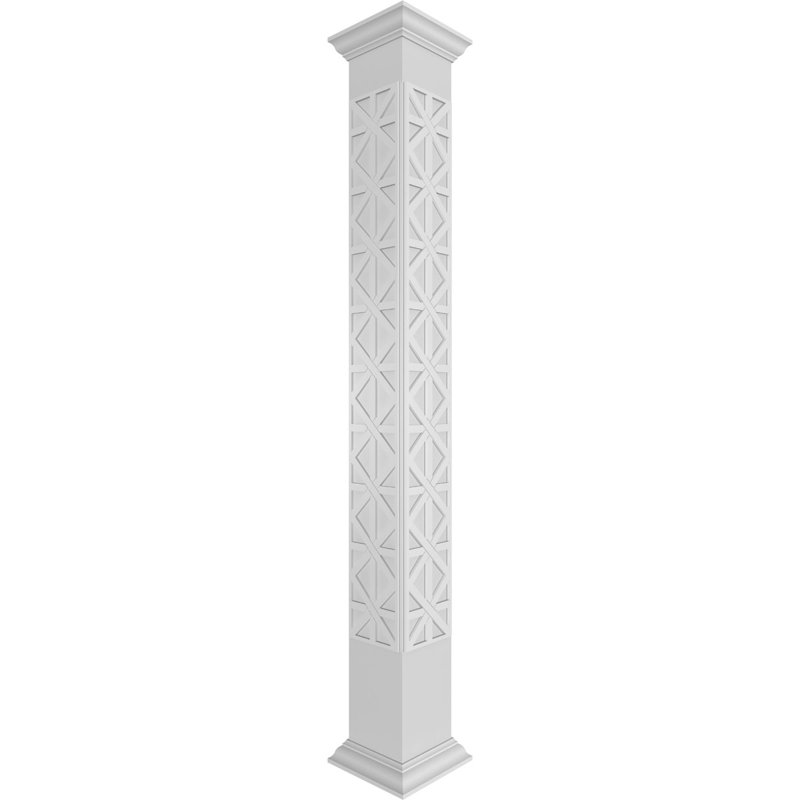 Colonne carrée impériale Custerman, H 96 po x l 7,62 po x P 7,62 po