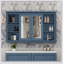 Armoire de salle de bain à miroir de 47 pouces avec rangement spacieux, tablette réglable et tablettes ouvertes pour une vie moderne-2107776410