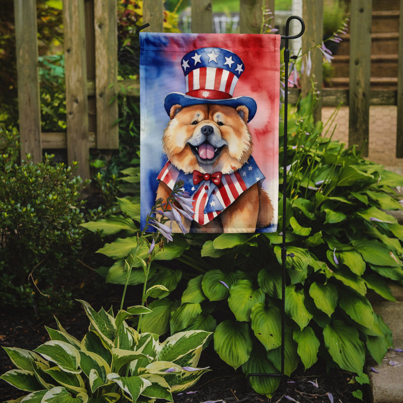 Drapeau patriotique du jardin américain, Chow-chow brun