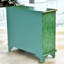 Armoire d'appoint en bois manufacturé vert massif
