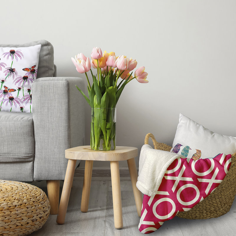 Billiot Throw Blanket, W127 x L152cm, Dark Pink