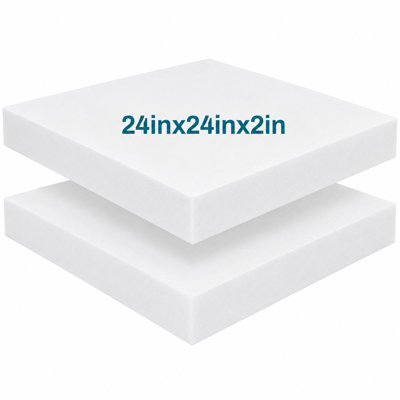 2/3/4/5/6in Thick Foam Replacement Seat Cushion Inserts Set of 2