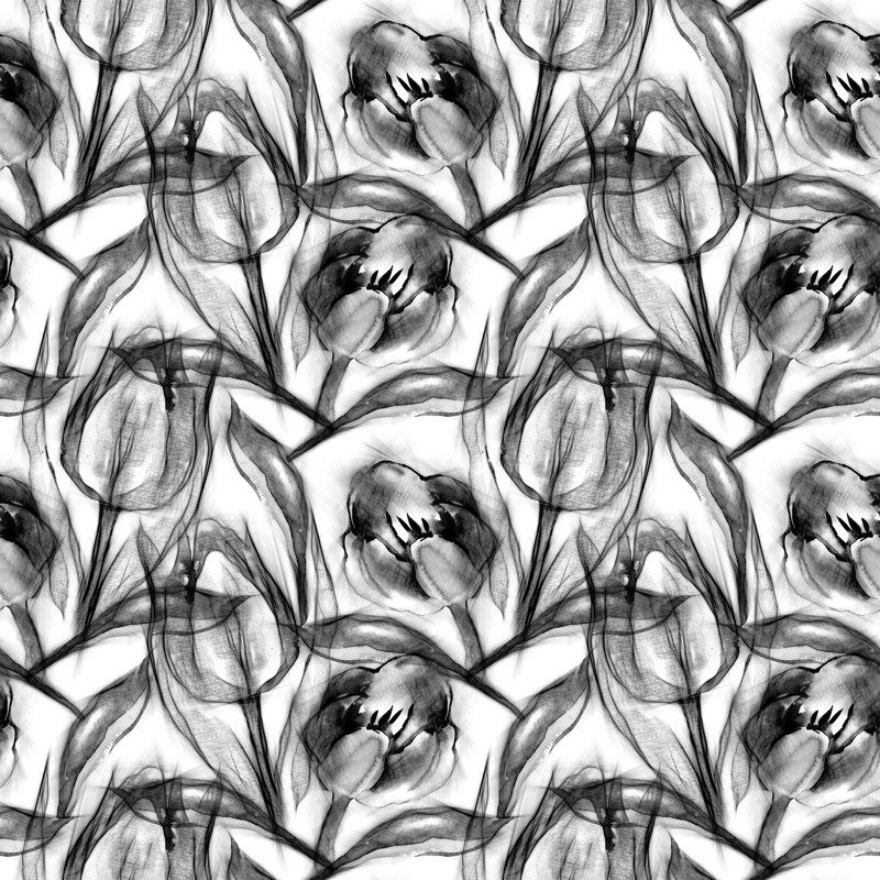 Kimbell Floral - Wrapped Canvas Painting, 91cm H x 91cm W x 3.8cm D