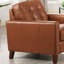 Fauteuil en cuir Aiden