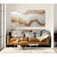 Art mural abstrait géométrique, art mural neutre, art mural sur toile grand, impression de marbre, impression d'art mural horizontal, art mural moderne-110082502
