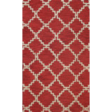 Handmade Tufted Wool Red Area Rug