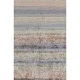 Wool Striped Area Rug in Multicolor