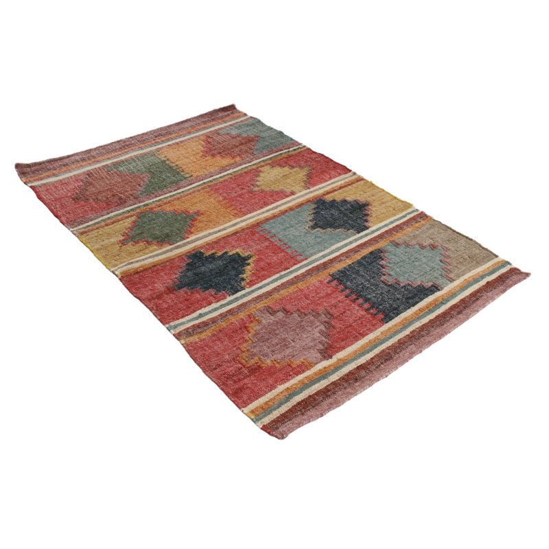 Shuler Ikat Hand Woven Area Rug, Rectangle 140 x 200cm