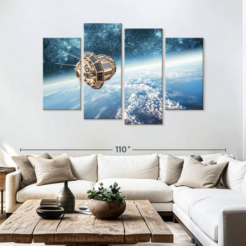 Oberle Outer Space Satellite, 54" H x 84" W