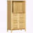 Home Organizer Tower with Bamboo Design, Natural