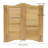 Solid Wood Paneled Café / Saloon Door-111170086-111170090