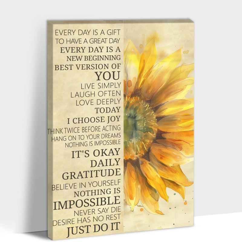 Affiche de tournesol Adriatik, H 18 po x l 12 po