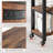 Rotating Side Table 360° Free Rotating End Table With Charging Station 2-Tier Hidden Couch Side Table